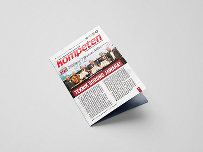 KOMPETEN, bulletin Faculty of Engineering UM bulletin design dribbble indonesia graphic design illustration journal journalism media newsfeed newsletter printed material