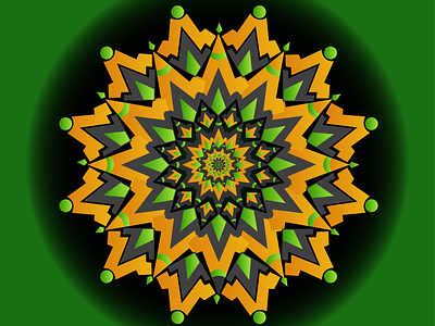 Mandala Art app art branding design event gradient graphic graphic design green illustration illustrator magazine magic mandala mark mobile music vector web website