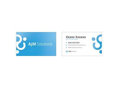 AJM Solutions Business Card business card design
