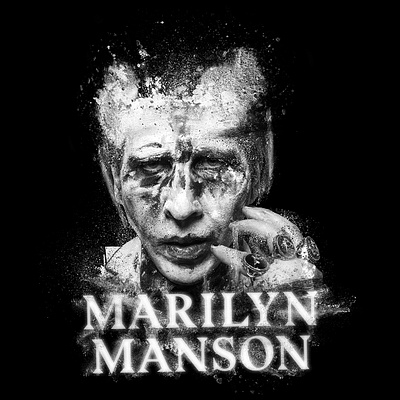 Marilyn Manson - Lines design graphicdesign merchandise