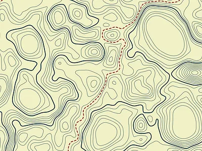 Topographical Map design illustration topographic map topography topology