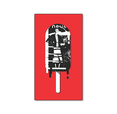 poppin popsicles bauhaus design illustration pop art recycled vector