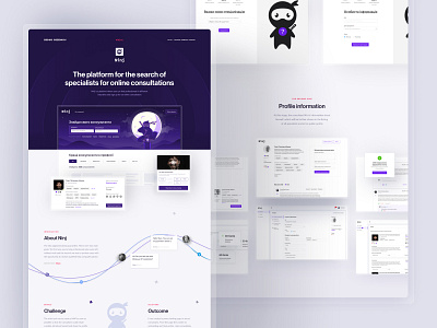 Index Page with Search, Results and Time Picker application case study clean ui consultant consulting dashboard dashboard app design minimal ninj showcase time website