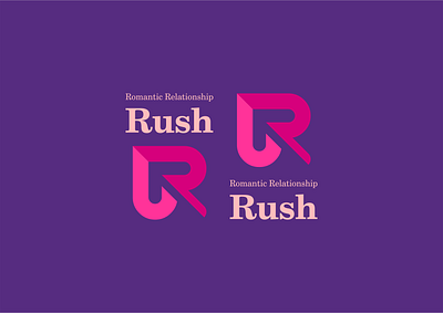 Rush design icon illustration logo typography