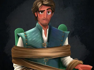 Flynn Rider characer flynnrider illustration ipadpro procreate sixfanarts tangled
