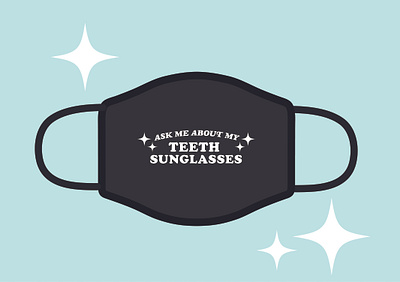 Teeth Sunglasses Mask coronavirus covid covid19 design mask mask design typography