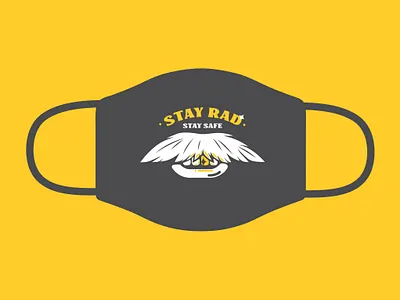 Stay Rad - Stay Safe character concept covid19 design gold golden icon illustration mustache vectors