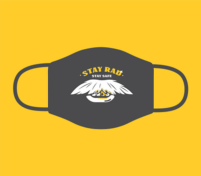 Stay Rad - Stay Safe character concept covid19 design gold golden icon illustration mustache vectors