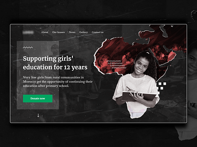 Hero section for an NGO organisation app design clean design hero section home homepage landing page ngo non profit non profit nonprofit ui ui ux ui design uidesign uiux ux web web design website