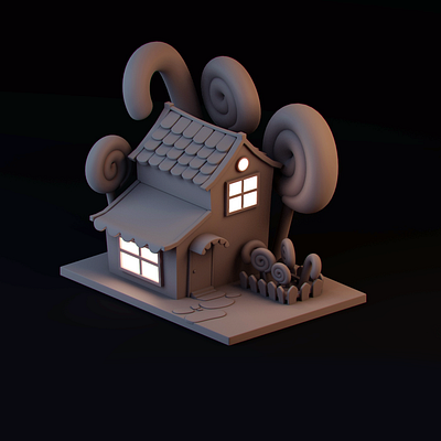 Isometric Candy House - 3d 3d 3d art 3d illustration arnold render autodesk maya