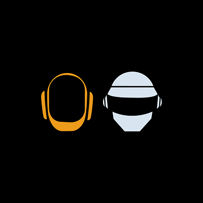 harder better faster stronger daft punk dance design electronic music helmet helmets icon illustration