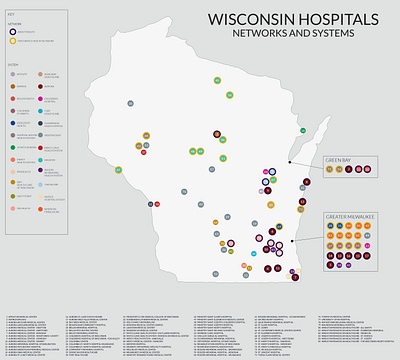 Wisconsin Hospital Networks and Systems healthcare infographic