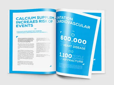 Calcium connection - NattoPharma adobe brochure design icon illustration information minimal pharmaceutical print typography vector