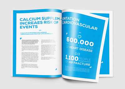 Calcium connection - NattoPharma adobe brochure design icon illustration information minimal pharmaceutical print typography vector