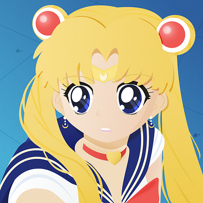 Sailor Moon Redraw 2d affinity designer anime character fan art illustration kawaii sailor moon sailormoon sailormoonredraw usagi vector