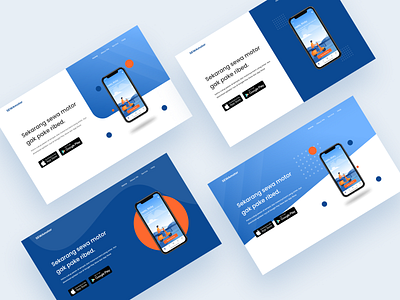 Hero Section Landing Page app design brand design illustration illustrator logo mockup typography ui design ux uxdesign vector webdesign