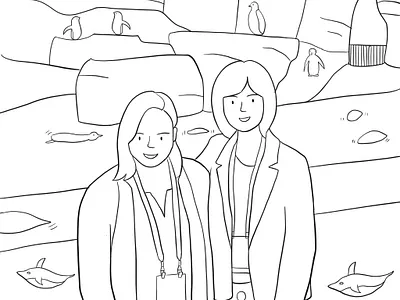 Day 11: Penguins blackandwhite cute design doodleart doodles drawing illustration line lineart linework minimalism ui