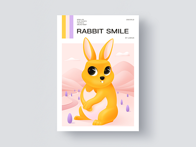 Rabbit smile animal cover art illustration loveliness magazine rabbit scenery smile