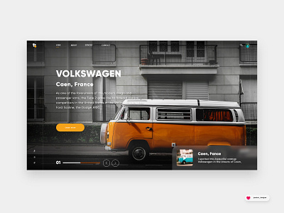 Volkswagen _ Car Concept | Web Design cars colors homepage imac interface landing page orange ui userexperiance userinterface ux wallpaper web webdesigner website