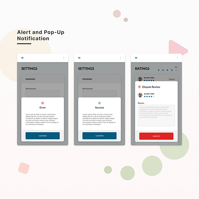 Alert and pop-up notification alert mobile notification popup ui ui design ux web web design