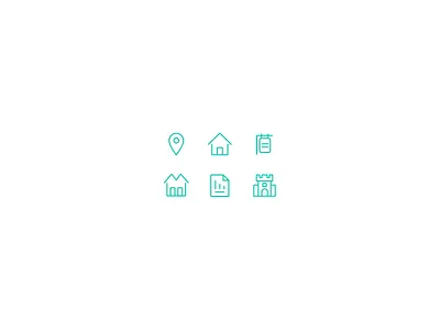 Real Estate Icons design house icons ui vector