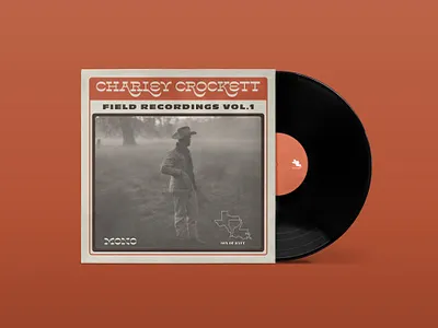 Charley Crockett - Field Recordings Vol. 1 album cover design album design charley crockett design field recordings hoodfonts lone pine music music art