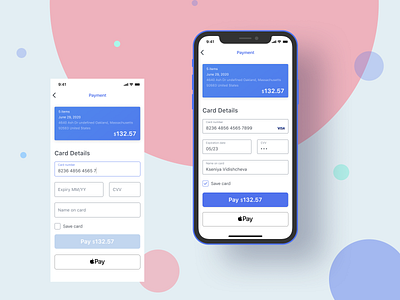 Credit Card Checkout 100 daily ui 100daysofui card card details checkout credit card checkout creditcard creditcardcheckout order pay payment