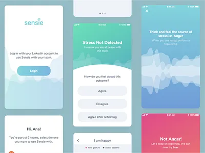 More Sensie! app muscle testing sensie ui