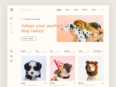 MatchDog Web design ui ux web