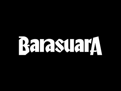 Barasuara branding design font lettering logo logotype typeface typework typography vector
