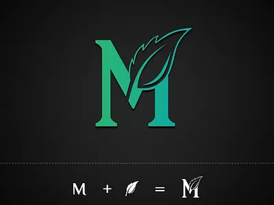 M + Leaf Logo Design brand identity branding branding design design illustration logo logo design logodesign logodesigner logodesignersclub logodesigns logos logotype modern vector
