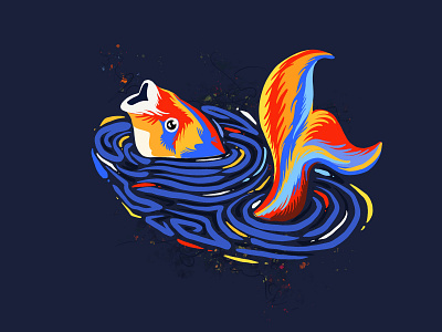 Fish..! aquatic branding colors colourful thoughts colourful thoughts creative design design digital art digital illustration digital painting fish graphicdesign graphics illustrations logo procreateart ui ux