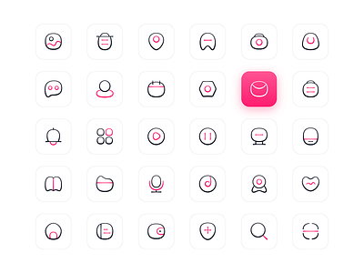 unequal width icon app design icon illustration ui