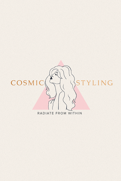 Logo Design Cosmic Styling beauty logo brand brand designer branding cosmic hairdresser logo logo logo design logo designer logo designs logos