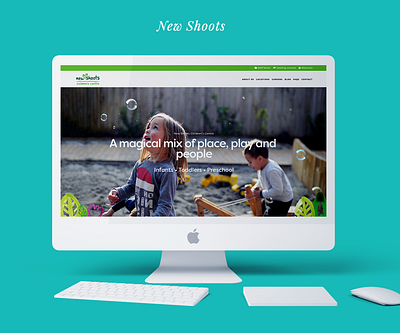 Squarespace Web Design New Shoots child care centre design graphic design squarespace squarespace design squarespace designer squarespace website website website design website designer