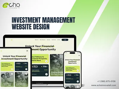 Investment Management Website Design animation branding graphic design logo motion graphics ui