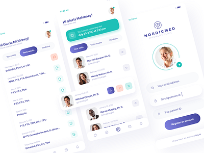 App Design for a Medical Clinic - Patient Profile app app design application design health healthy medical medical app medicine mobile patient