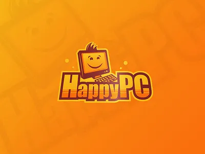 HappyPC Logo adobe chanel happy illustrator logo orange pc vector youtube