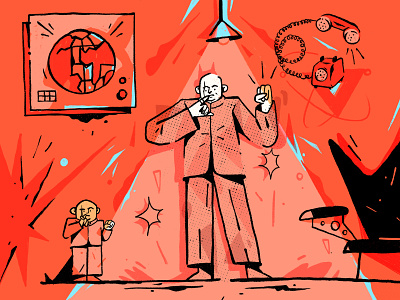 Happy Birthday Dr. Evil character character design evil flat illustration