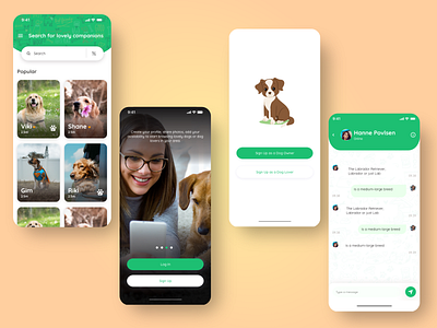 Pet Sitting App adobexd dog sitting mobile app mobile ui pet pet sitting ui ux