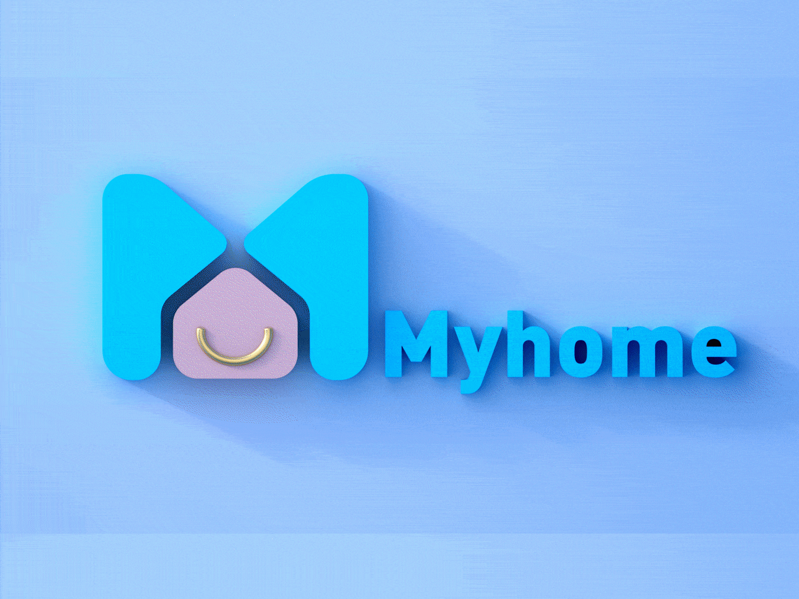 Myhome 3d logo稿