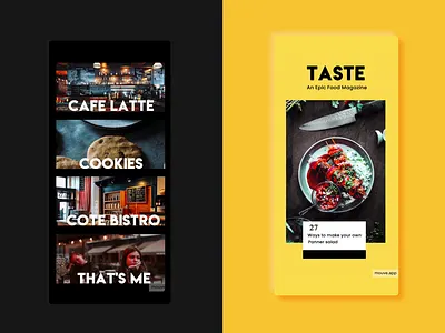 Food Templates @mouve.app branding design illustration ui