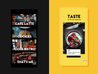 Food Templates @mouve.app branding design illustration ui