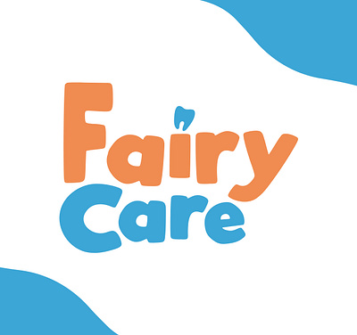 Fairy Care Logo branding children dental dental care dental logo design fun illustrator logo logotipo minimal vector