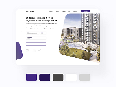 Staykeepers - Redesign website airbnb booking designs desktop hotels interface landing page landlord london minimal mobile realestate redesign rental software typography united kingdom ux web website