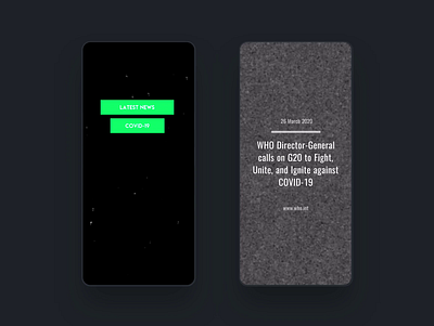 Covid News Templates @mouve.app branding design ui