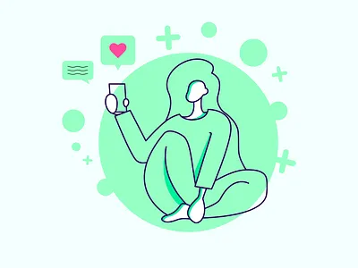 Minimalist Mood Character design flat icon illustration illustrator minimal vector