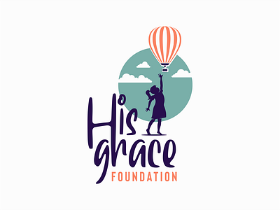 Kid and Balloon balloon branding children design kid logo mark nonprofit pediatric vector