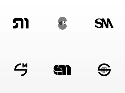 SM Throwaways brand brand identity branding logo monogram monogram design monogram letter mark personal logo print throwaways vector