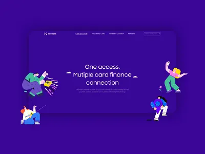 Landingpage design illustration ui web website